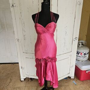 Jovani Silk dress pink size 8 NWT